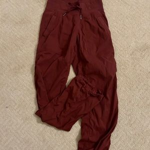 Lululemon Dance Studio Pant in Red Merlot